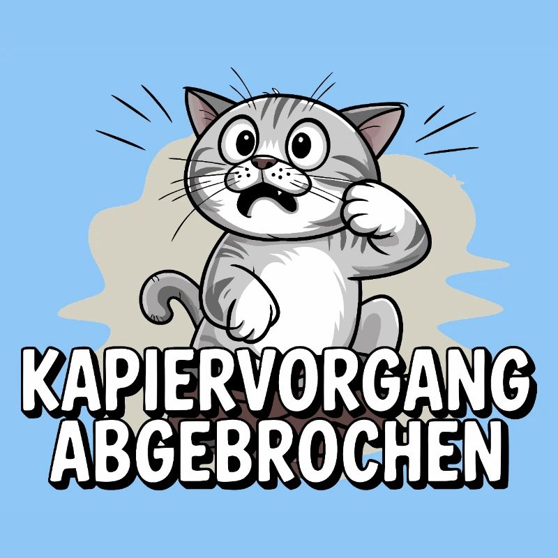 Processus de copie abandonné – chat confus