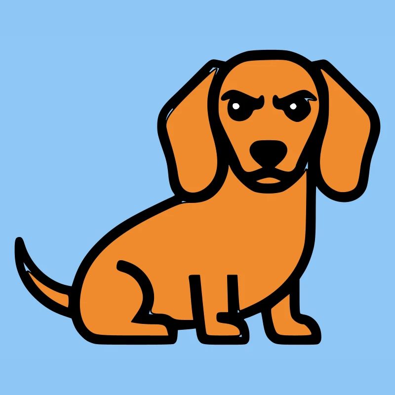 Bande dessinée Dachshund Dog Brown