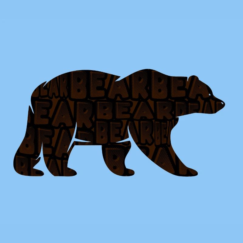 Strong brown bear