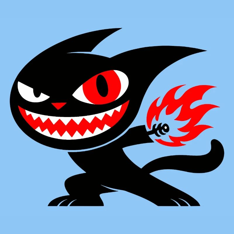 Creature on fire