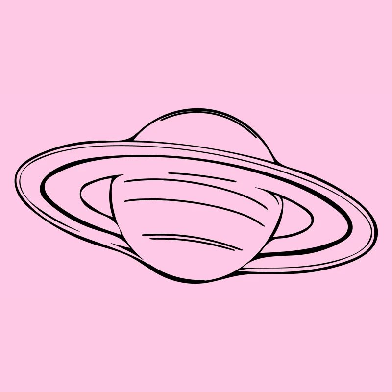 Saturn mit Ringen