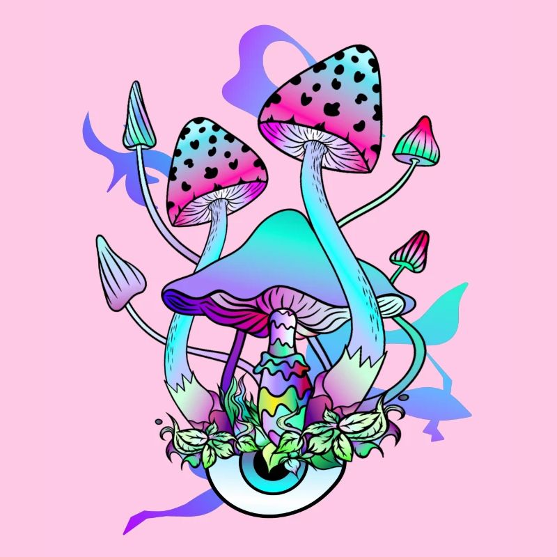 Trippy Hippie Champignon Psychédélique
