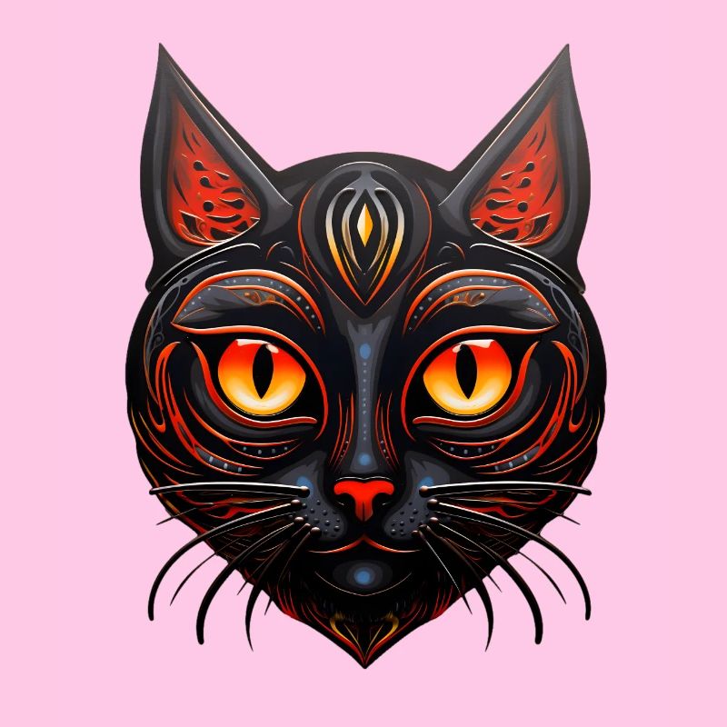Horreur de la sorcière du chat noir