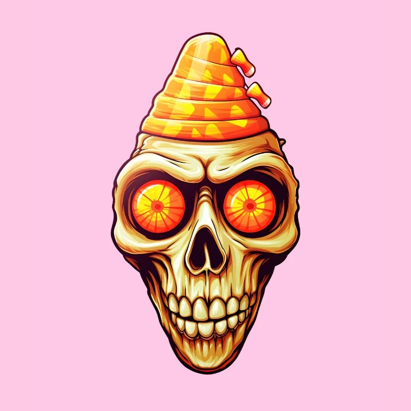 Candy Corn Skull