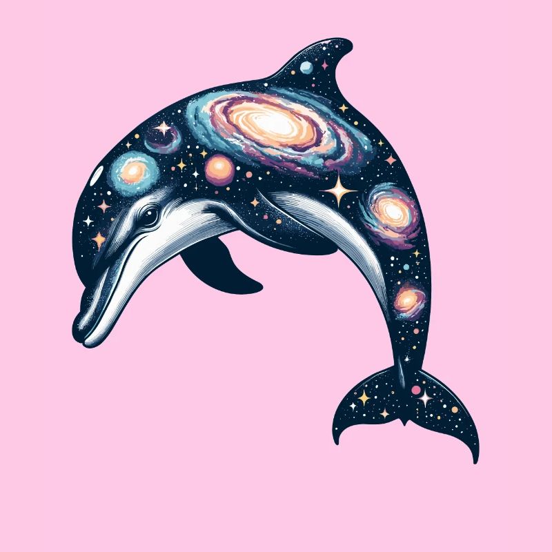 Univers de la galaxie de l’espace des dauphins