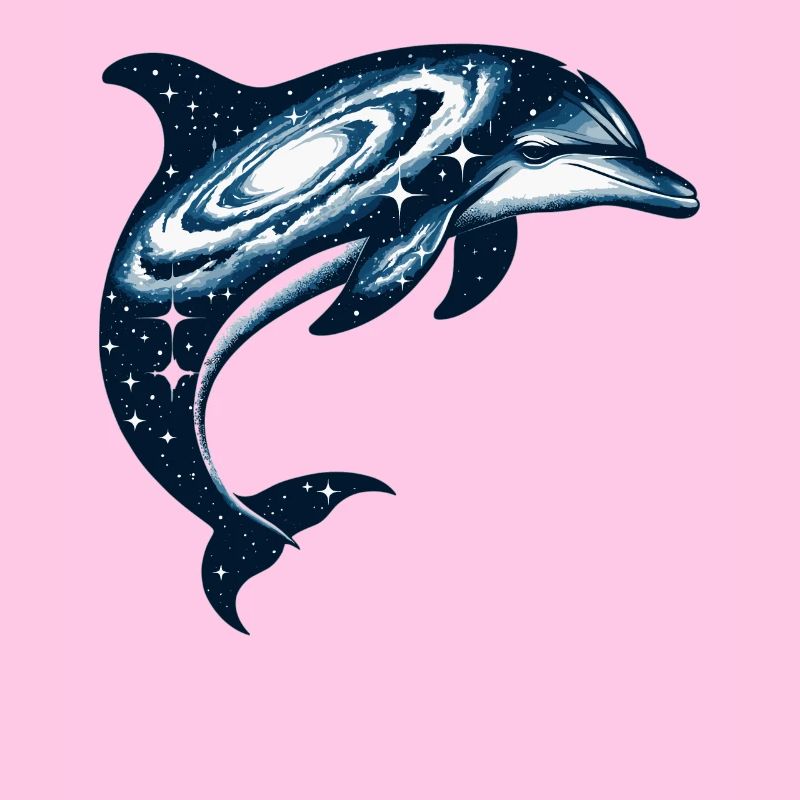 Univers de la galaxie de l’espace des dauphins