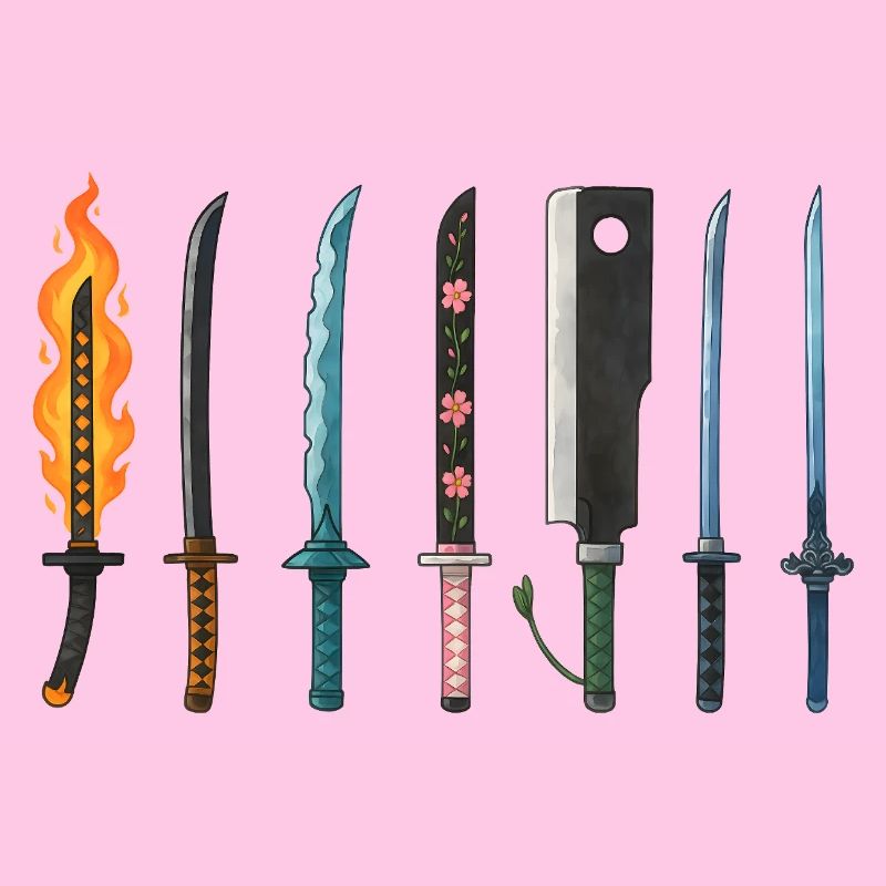 Anime Schwerter Sammlung Design
