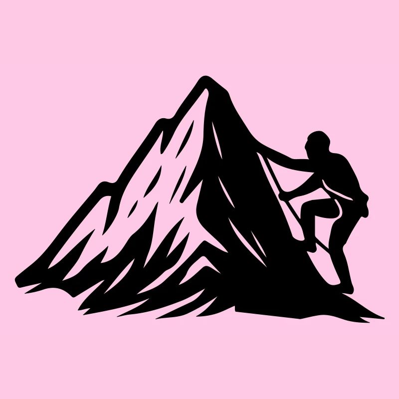 Bergsteiger Symbol Berge