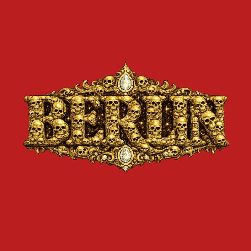 Barocker BERLIN mit Totenschädel