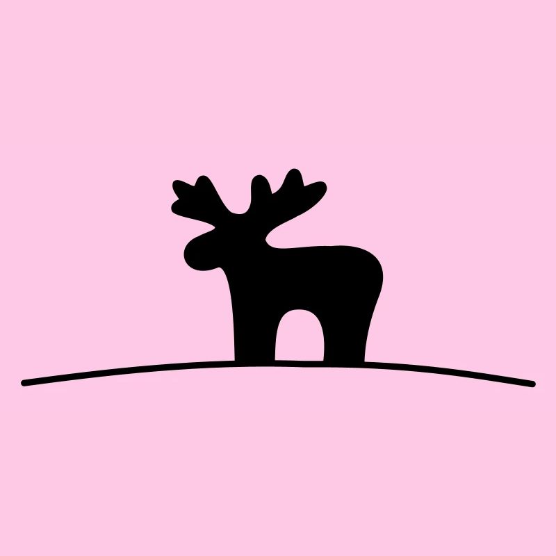 Elch Silhouette Geschenkidee Weihnachten