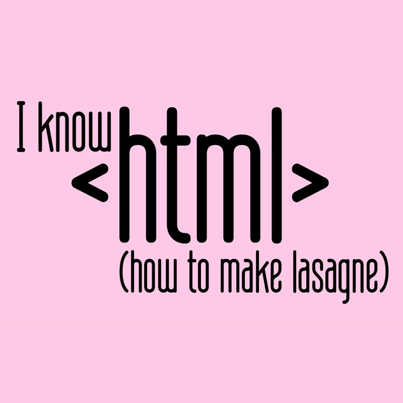 I know HTML