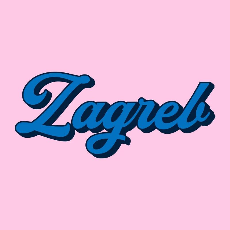 Zagreb Script Logo Stil