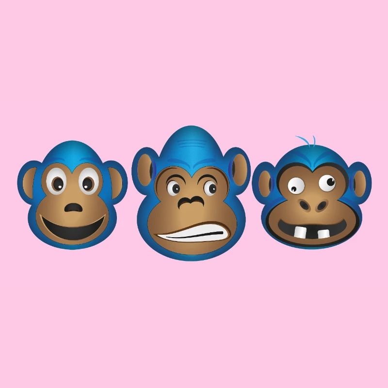 Blue Monkey Trio Expressions