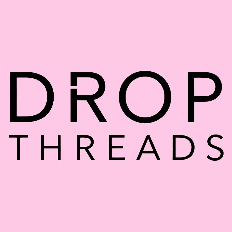 Drop Threads : Typographie minimaliste