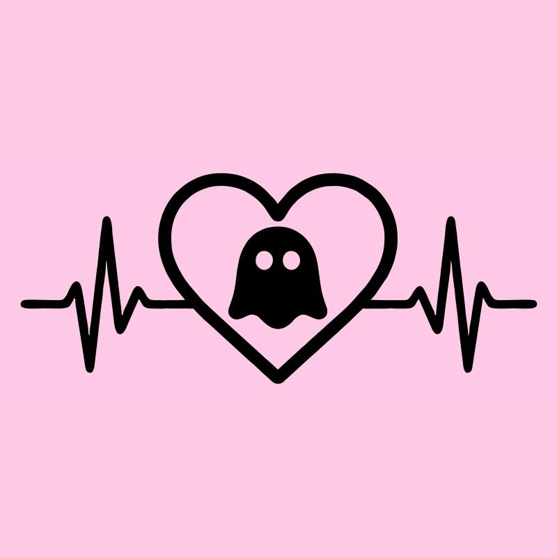 Herz Halloween Geist