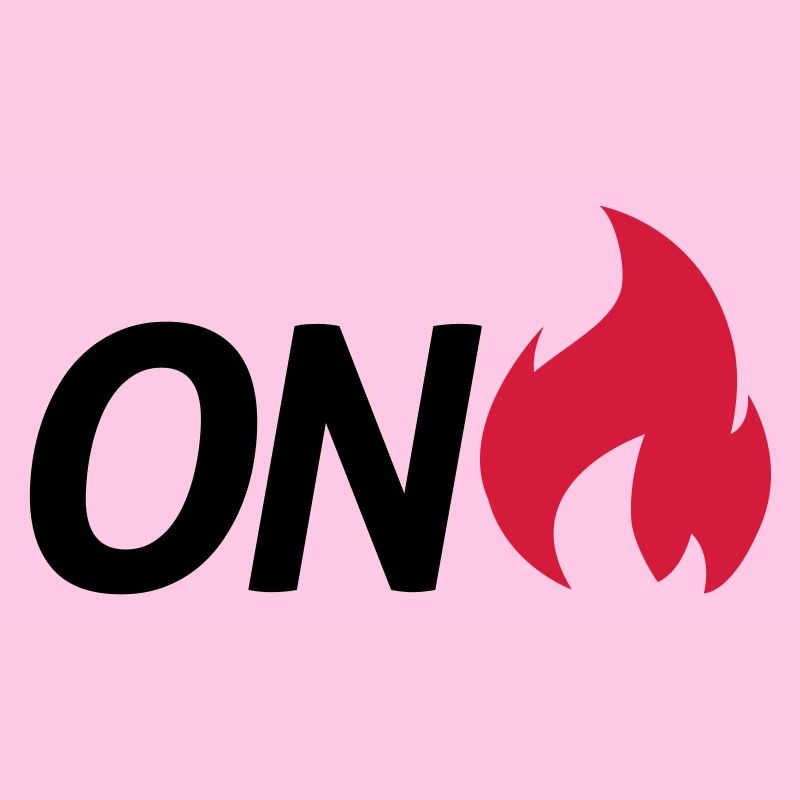 on fire