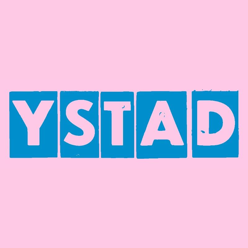 Ystad – Conception de texte bleu