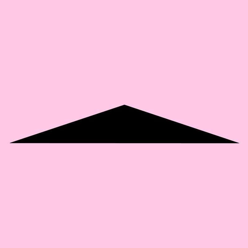 Isosceles triangle / / flat