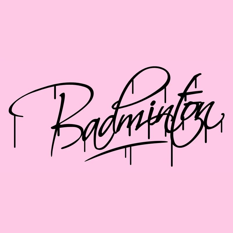 Badminton Graffiti Design