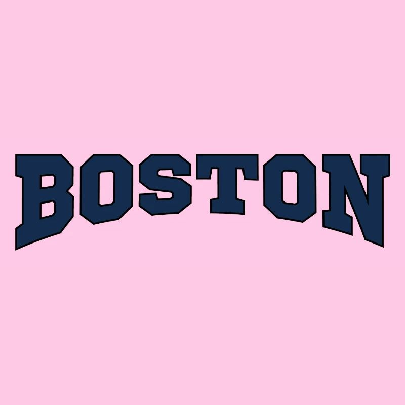 Boston Blockschrift Logo