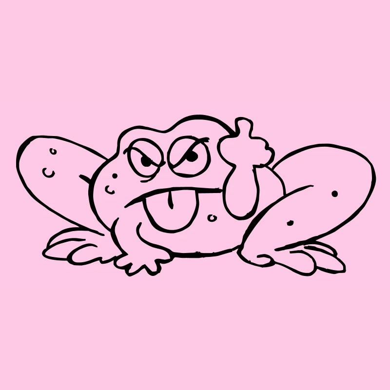 Crapeaud pulls the tongue