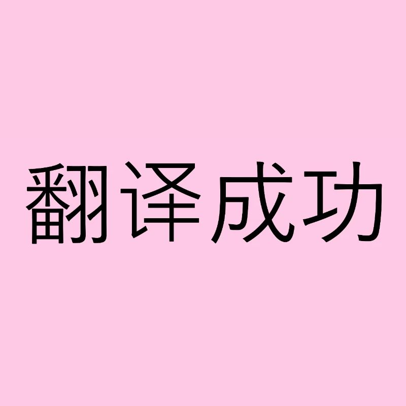 Traduction réussie – 翻译成功