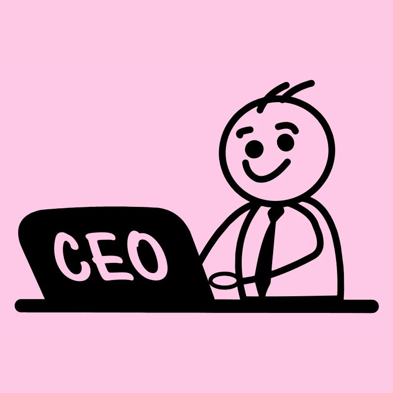 CEO von Arbeitslaptop