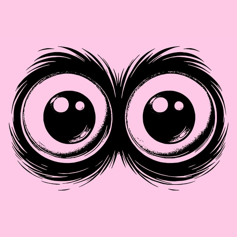 Lustige Augen mit durchdringendem Blick