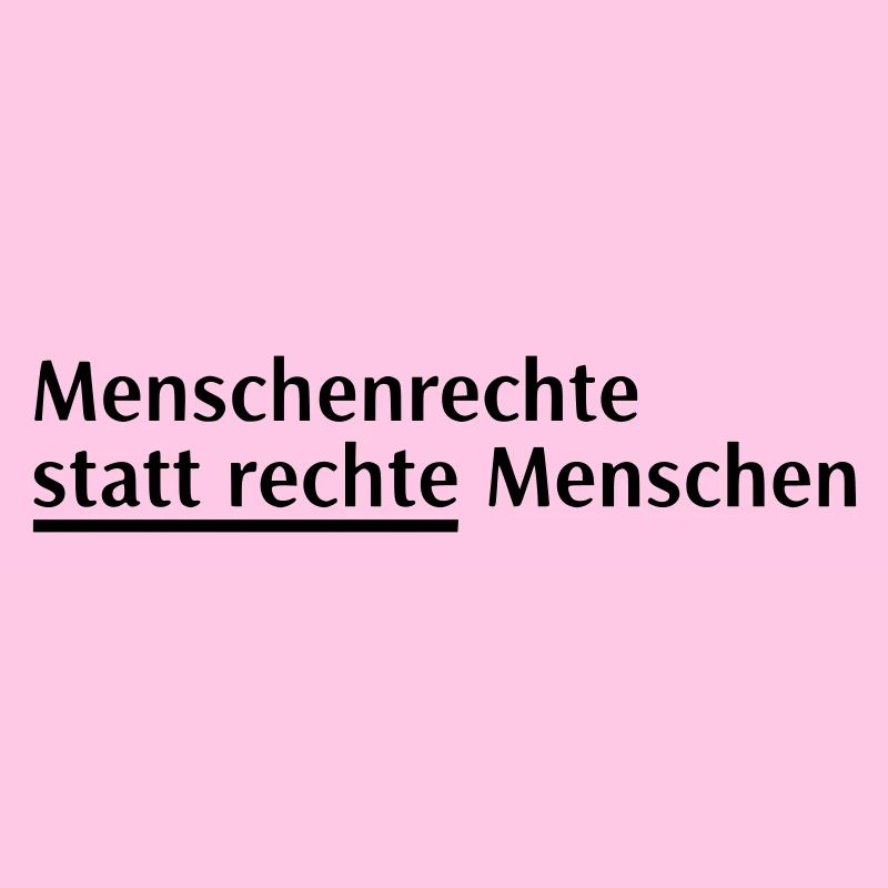 Menschenrechte Spruch Block