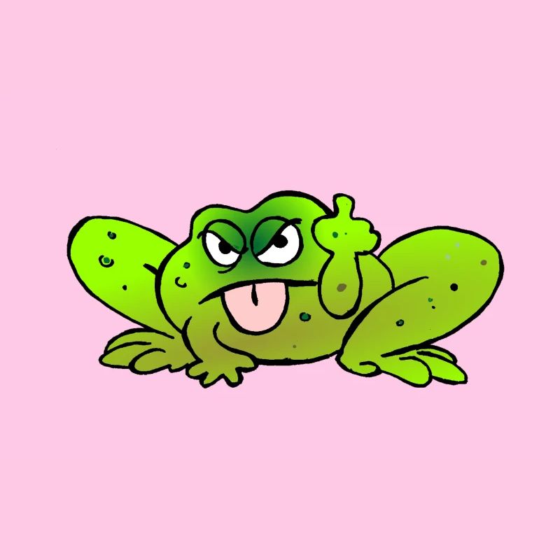 Toad pulls the tongue