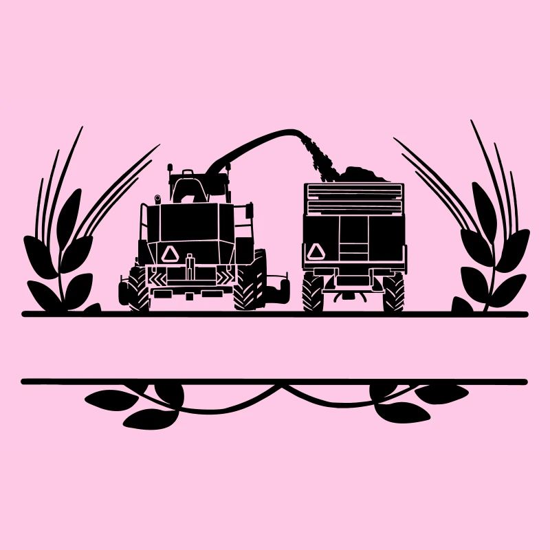 Grain logo Déchiqueteuse couronne de laurier