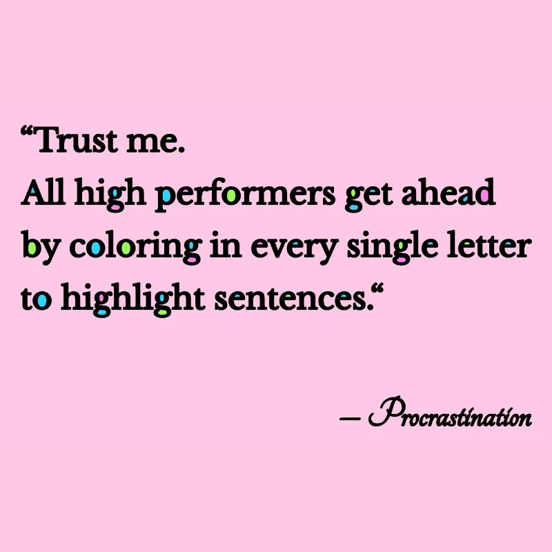 Procrastination