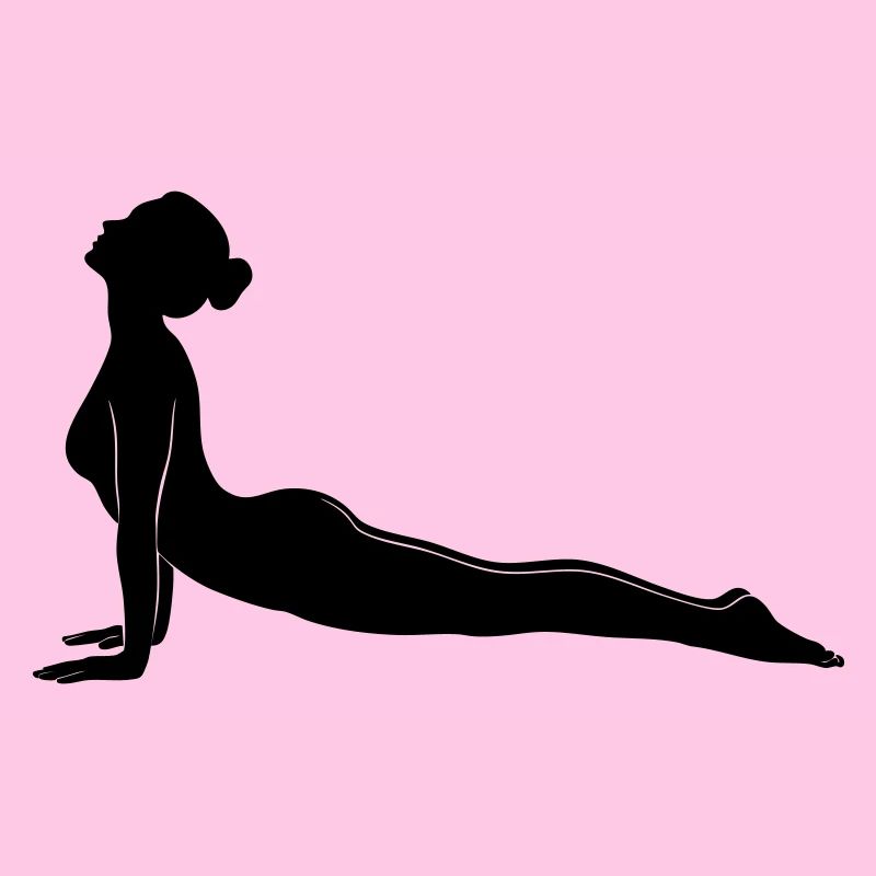 Cobra Yoga Pose Silhouette