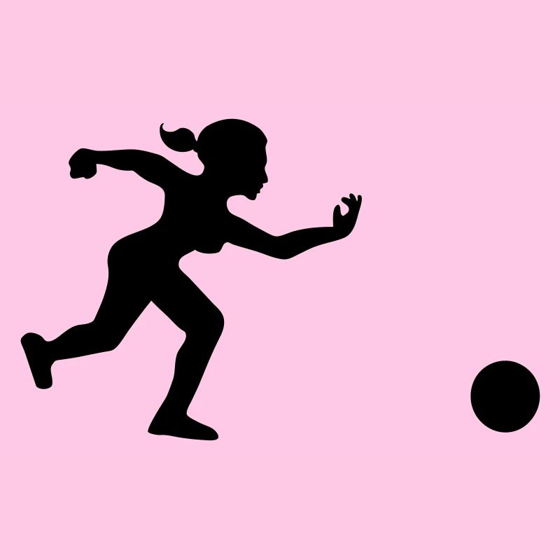 joueuse de bowling lance sa boule