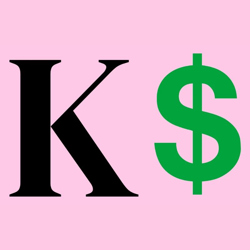 Buchstabe k Dollar