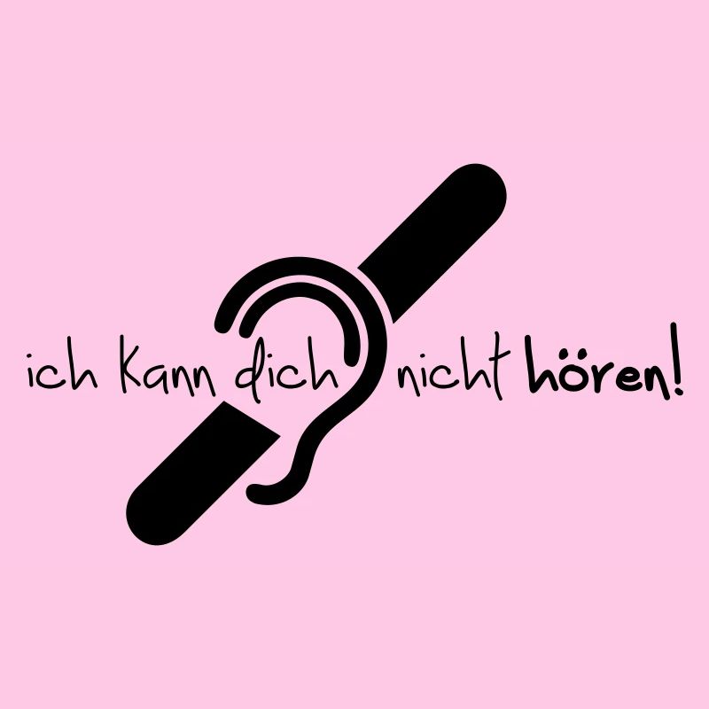 Ich kann dich nicht hören. Eingeschränktes Gehör.