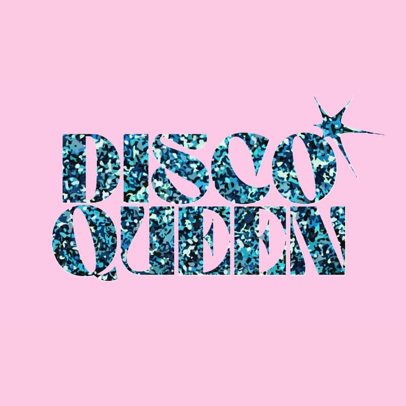 Disco Glitter Bubble Graphic Design