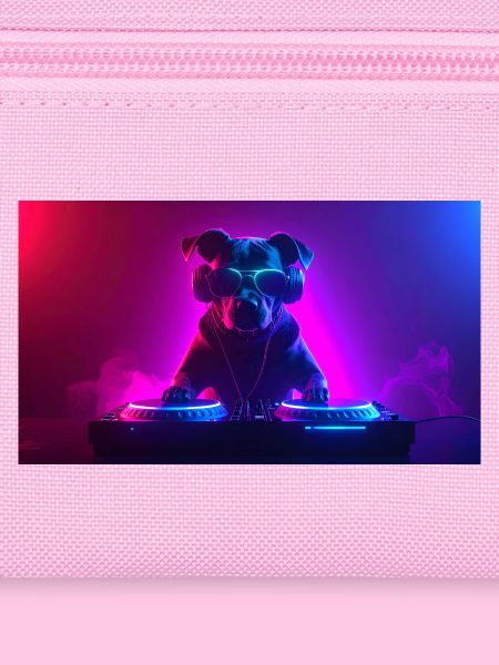 Neon DJ Hund