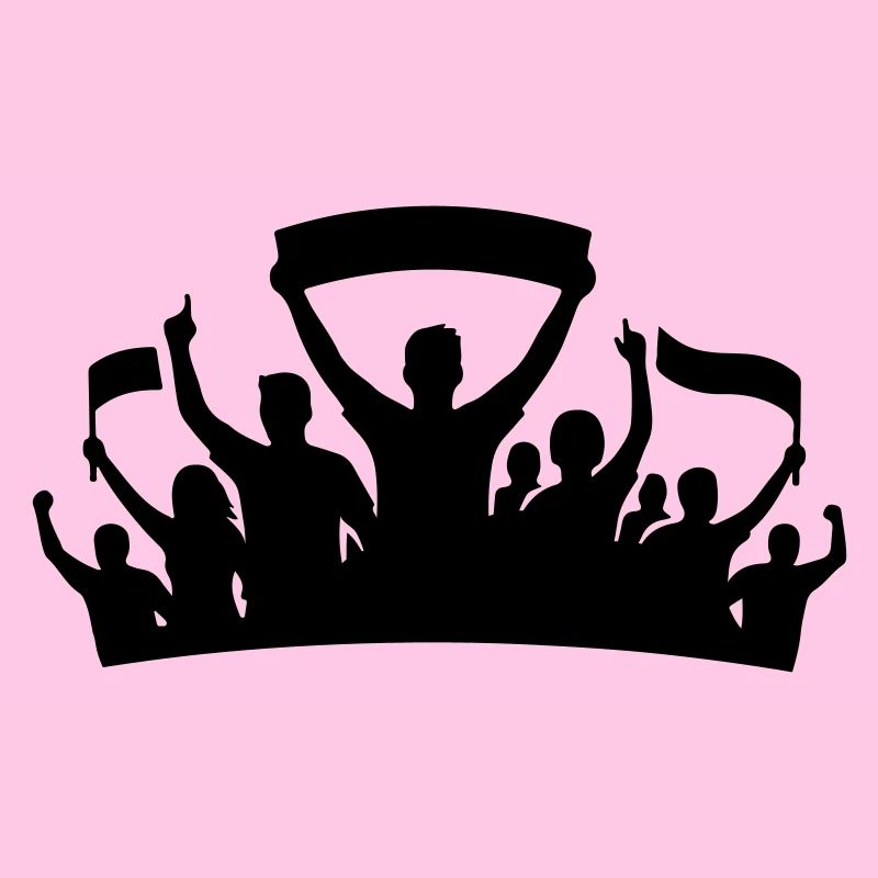 Fans Gruppe Silhouette