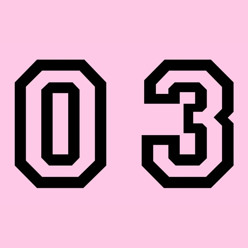 number - 03 - zero three