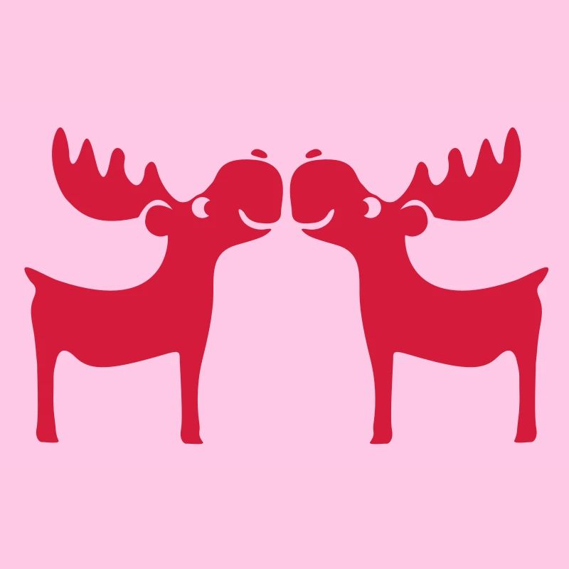 Moose renne cerf noël Rudolf nez