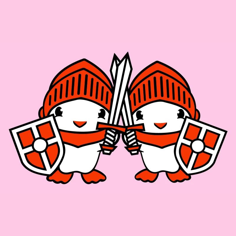 2 Ducks Knight Armor Épée Bouclier Casque Combattant