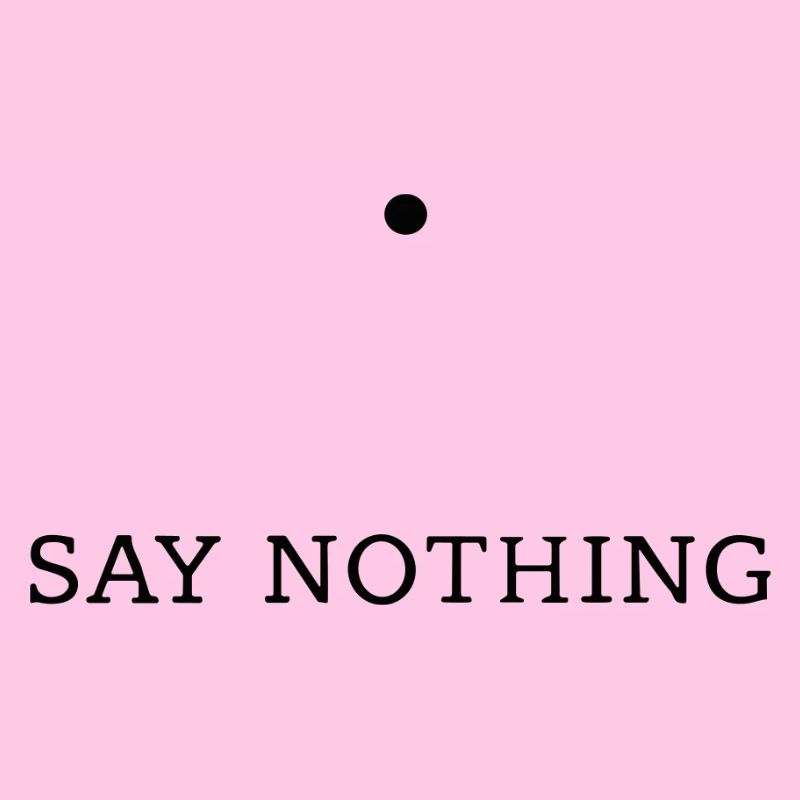Silence — Conception typographique minimaliste