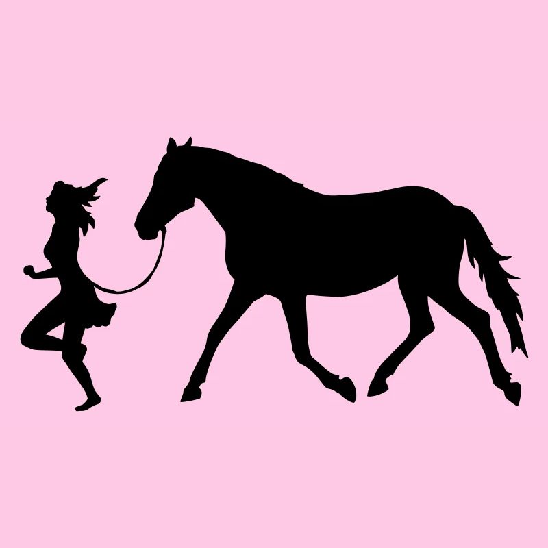 Frau mit Pferd