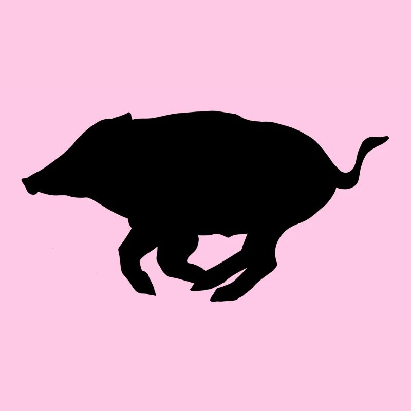 Wildschwein - Überläufer Silhouette