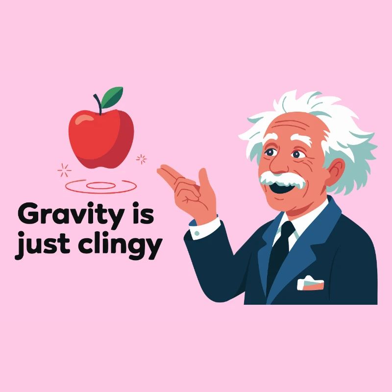 Conception physique amusante - La gravité est tout simplement collante