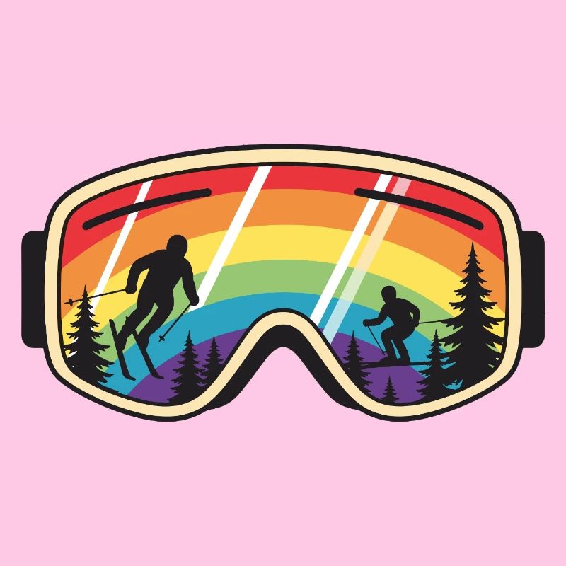 Skibrille Regenbogenberg