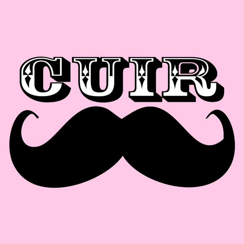 Cuir Moustache - Logo Noir