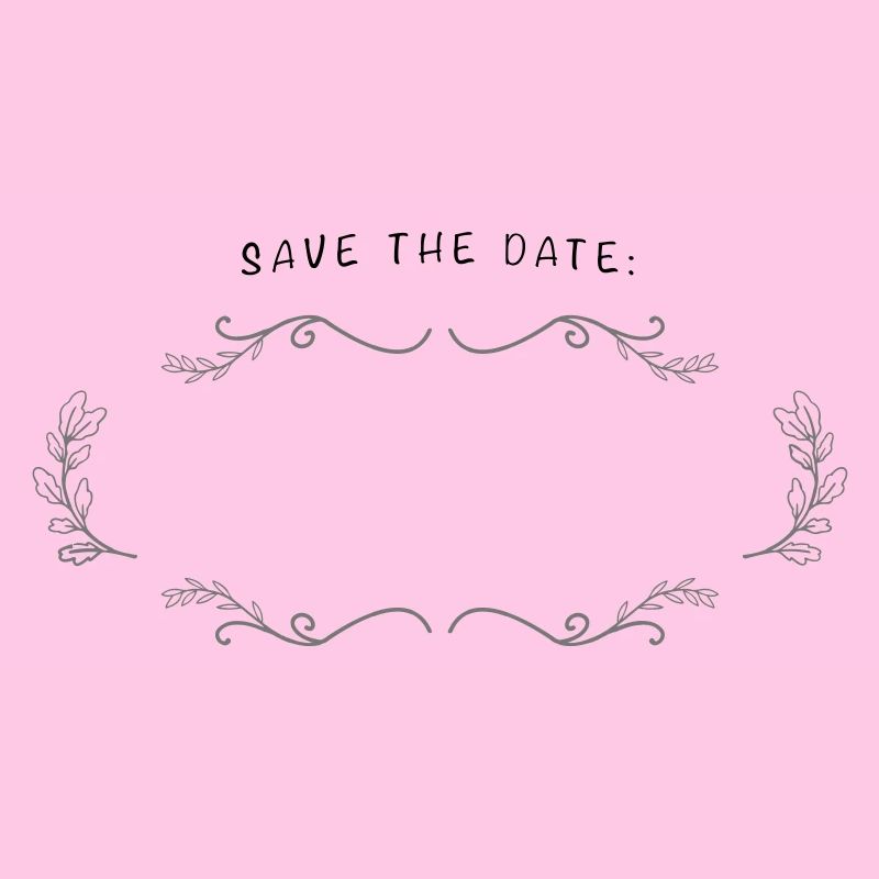 SAVE THE DATE | Champ vide à étiqueter
