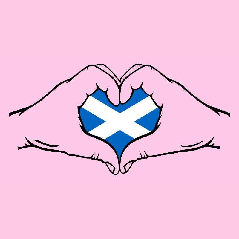 Schottland Flagge Herzform